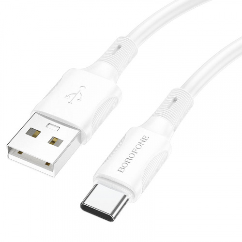 Кабель USB - Type-C Borofone BX80, 1.0м, круглый, 2.4A, силикон, цвет: белый (1/360) (6974443385236) Кабель USB - Type-C Borofone BX80, 1.0м, круглый, 2.4A, силикон, цвет: белый (1/360) (6974443385236)