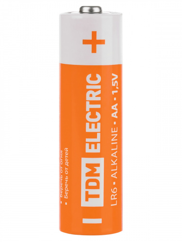 Элемент питания TDM LR6 AA Alkaline 1,5V SC-10  (120/480) (SQ1702-0058) фото 3