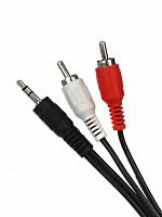 Кабель соединительный VCOM 3.5 Jack (M) / 2xRCA (M), стерео, аудио, 1.5 м. (1/175) (VAV7183-1.5M)
