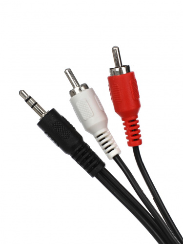 Кабель соединительный VCOM 3.5 Jack (M) / 2xRCA (M), стерео, аудио, 1.5 м. (1/175) (VAV7183-1.5M)