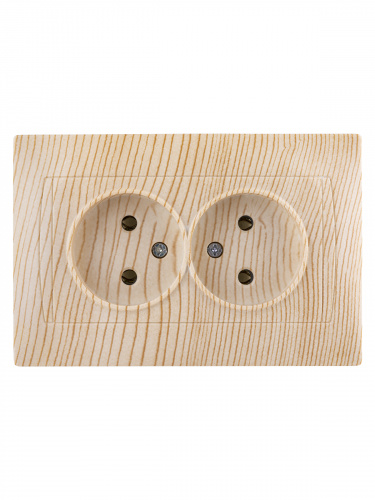 Розетка двойная 2П 10А 250В сосна , с/у, "Лама" (7/84) TDM (SQ1815-0324) фото 4 Розетка двойная 2П 10А 250В сосна , с/у, "Лама" (7/84) TDM (SQ1815-0324) фото 4