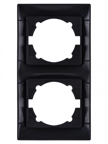 Рамка 2-х постовая вертикальная графит , с/у, "Лама" (20/240) TDM (SQ1815-0633) фото 3 Рамка 2-х постовая вертикальная графит , с/у, "Лама" (20/240) TDM (SQ1815-0633) фото 3