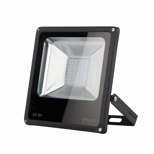 Прожектор светодиодный GAUSS Elementary 30W 2700lm IP65 6500К G2 черный (1/48) (613100330) фото 6