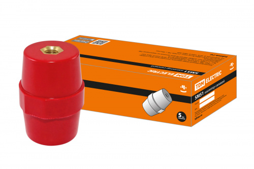 Изолятор SM51 силовой H51xD35xM10мм TDM (1/10/100) (SQ0807-0055) Изолятор SM51 силовой H51xD35xM10мм TDM (1/10/100) (SQ0807-0055)
