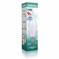Лампа светодиодная SMARTBUY C37 9,5Вт 4000K E14 (свеча на ветру, матовая, нейтральный свет) (SBL-C37Can-9_5-40K-E14)