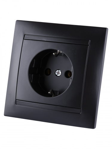 Розетка 2П+З 16А 250В с защ. шт. графит , с/у, "Лама" (10/120) TDM (SQ1815-0611) фото 5 Розетка 2П+З 16А 250В с защ. шт. графит , с/у, "Лама" (10/120) TDM (SQ1815-0611) фото 5