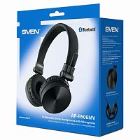 Наушники полноразмерные SVEN AP-B500MV (Bluetooth), черные (1/20) (SV-018283)