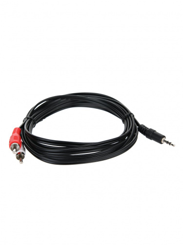Кабель соединительный TELECOM 3.5 Jack (M) / 2xRCA (M), стерео, аудио, 3 м. (1/200) (TAV7183-3M) фото 2