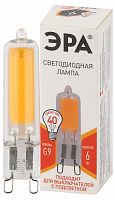 Лампа светодиодная ЭРА STD LED JCD-6W-GL-827-G9 G9 6Вт капсула теплый белый свет (1/500) (Б0049085)