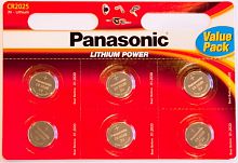 Элемент питания PANASONIC Power Cells CR2025  BL6   (6/120/600) (5925)