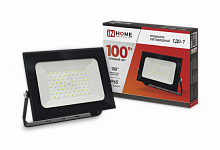 Прожектор светодиодный СДО-7 100Вт 230В 6500К IP65 черный IN HOME (1/10) (4690612034652)