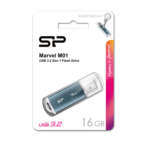 Флеш-накопитель USB 3.0 16GB Silicon Power Marvel M01 синий (SP016GBUF3M01V1B) фото 8 Флеш-накопитель USB 3.0 16GB Silicon Power Marvel M01 синий (SP016GBUF3M01V1B) фото 8