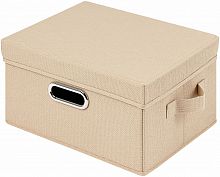 Короб для хранения DEFENDER HOME Tesoro бежевый, 32*24*18 см (1/18) (28533)