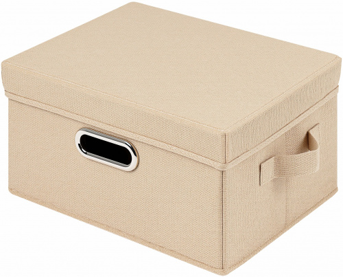 Короб для хранения DEFENDER HOME Tesoro бежевый, 32*24*18 см (1/18) (28533)