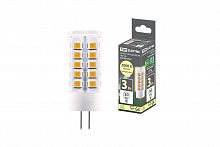 Лампа светодиодная TDM G4-3 Вт-AC/DC 12 В-3000 К, SMD, 16x43 мм (1/20/1000) (SQ0340-0093)