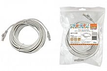 Патч-корд TDM народный U/UTP Cat 5e 4PR 24AWG PVC, литой 10 м, серый (1/48) (SQ0115-0008)
