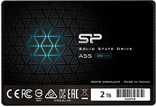 Внутренний SSD  Silicon Power 2TB  A55, SATA-III, R/W - 500/450 MB/s, 2.5", TLC (SP002TBSS3A55S25)