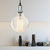 Cветильник ЭРА PL13 E27 - 8 CH подвес потолочный LOFT под лампу цоколь Е27 провод 1 м цвет хром (60/360) (Б0048529)