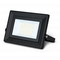 Прожектор светодиодный GAUSS Qplus 50W 6000lm 6500K 175-265V IP65 черный (1/10) (613511350)