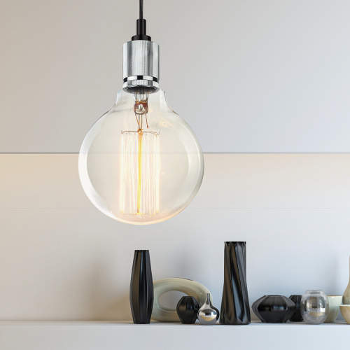 Cветильник ЭРА PL13 E27 - 8 CH подвес потолочный LOFT под лампу цоколь Е27 провод 1 м цвет хром (60/360) (Б0048529) Cветильник ЭРА PL13 E27 - 8 CH подвес потолочный LOFT под лампу цоколь Е27 провод 1 м цвет хром (60/360) (Б0048529)