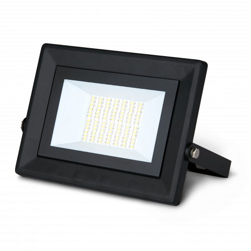 Прожектор светодиодный GAUSS Qplus 50W 6000lm 6500K 175-265V IP65 черный (1/10) (613511350)