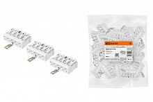 Клемма пружинная соединительная КСПз5-3L+N+PE, 16 A, с заземлением под винт TDM (SQ0510-0116)