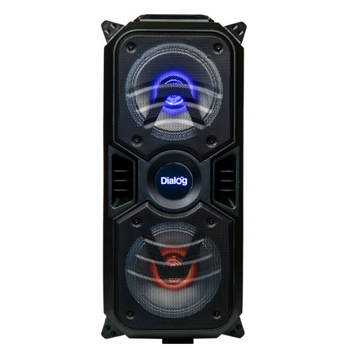 Колонка портативная Dialog Oscar AO-11, 26W напольная, RMS, Караоке c микрофоном, BT+FM+USB+SD+LED, черный (1/2) фото 6