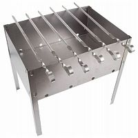 Мангал сборный "ПОХОДНЫЙ" в гофрированной картонной коробке с шампурами СОКОЛ (1/10) (62-0006)