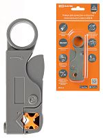 Клещи КЗ-К, зачистка коаксиального кабеля RG-58/59/6/SAT, регулируемые ножи, «МастерЭлектрик» TDM (1/200) (SQ1003-0203)