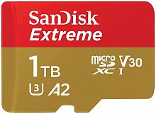 Карта памяти MicroSDXC  1TB  SanDisk Class 10 Extreme UHS-I U3 (190 Mb/s) без адаптера (SDSQXAV-1T00-GN6MN)