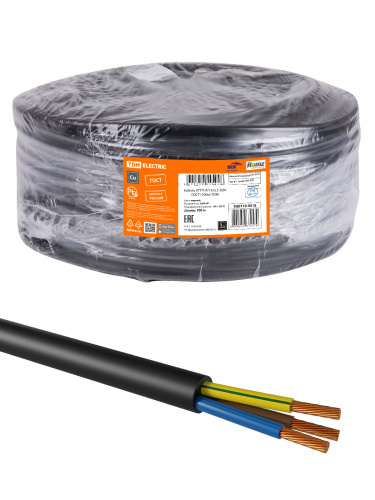 Кабель TDM КГТП-ХЛ 3х2,5-0,66 ГОСТ (100м) (SQ0110-0018)