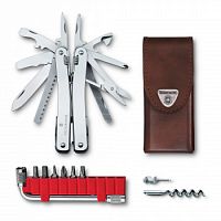 Мультитул Victorinox SwissTool Spirit X, 105 мм., 35 функций, серебро (подар. коробка) (3.0235.L)