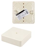 Коробка распаячная КР 100х100х29 ОП, сл. кость, IP40, инд. штрихкод TDM (42/42) (SQ1401-1807)