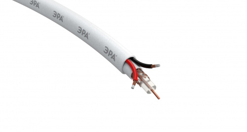 Кабель ЭРА для аналогового видеонаблюдения Simple KL-0.75-PVC КВК-В-2 +2x0 75 мм² бухта 200 метров белый (1/2) (Б0052738)