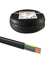 Провод НАРОДНЫЙ ШВВПмб 3х0,5 (100м), черный (100) (SQ0120-0307)