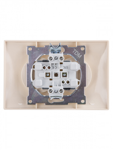 Розетка двойная 2П 10А 250В сл. кость , с/у, "Лама" (7/84) TDM (SQ1815-0124) фото 3 Розетка двойная 2П 10А 250В сл. кость , с/у, "Лама" (7/84) TDM (SQ1815-0124) фото 3