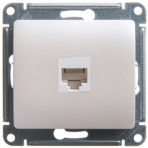 Механизм розетки компьютерной 1-м С/У GLOSSA RJ45 кат.5E перламутр Systeme Electric GSL000681K (1/10/160)