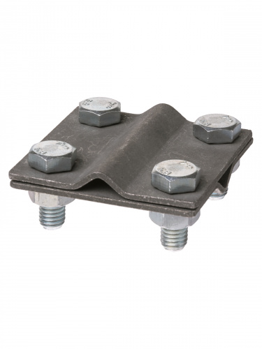 Зажим соединительный крестовой 4-х болтовой прут-прут Ø6-12 мм, термодиффузия TDM (1/50) (SQ2401-0037)