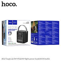 Мобильный аккумулятор Аккумулятор внешний HOCO J152 Tough, 80000mAh, PD22.5,5Вт, пластик, LED, 4 USB, 2 Type-C, цвет: чёрный (1/12) (6942007652094)