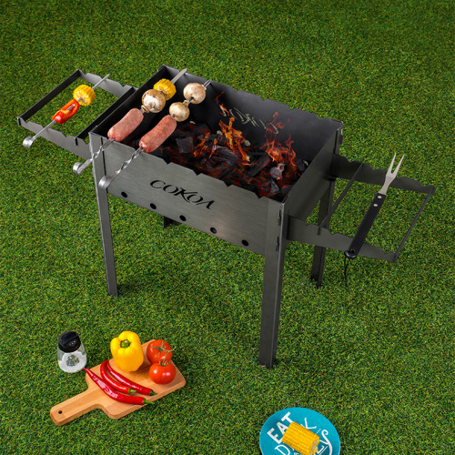 Мангал разборный "СОКОЛ" 43 сталь толщиной 2мм, размер жаровни 50х30см (1/40) (62-0034) фото 2