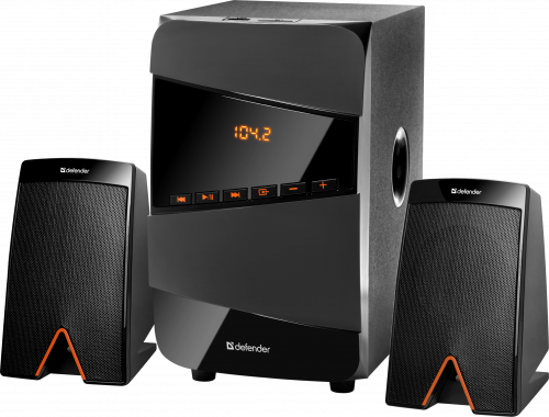 Акустическая система DEFENDER 2.1 X361, черный, 36Вт, BT/FM/MP3/SD/USB/LED/RC (1/4) (65361) фото 2
