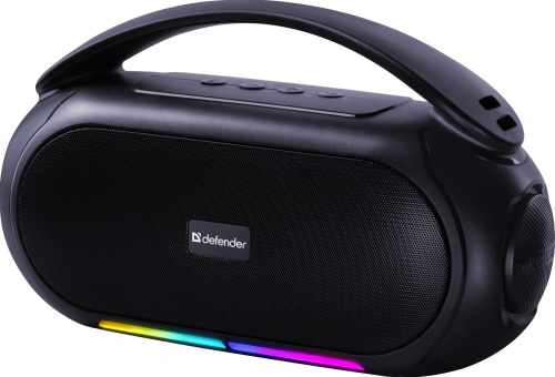 Колонка портативная DEFENDER Beatbox 12 12Вт, опции: BT/FM/USB/TF/MIC/RGB, черный (1/4) (65812)