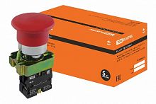 Кнопка BС41 "Грибок" без подсветки красный 1з TDM (1/8/128) (SQ0704-0044)