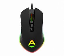 Мышь проводная CBR CM 855 Armor, USB, до 4800 dpi, 7 програм, кн. RGB-подсветка, ABS-пластик, черный (1/40)