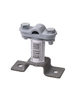 Держатель для гориз. и верт. поверхностей полим-й 2-х болтовой выс. 100 мм , для прута Ø6-10 мм TDM (1/40) (SQ2402-3264)