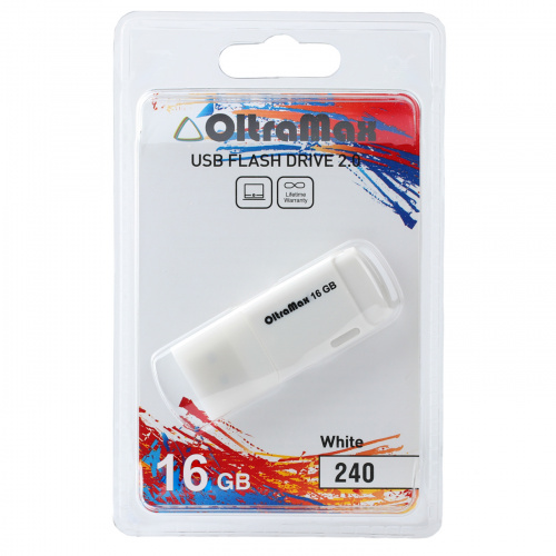 Флеш-накопитель USB 16GB OltraMax 240 белый (OM-16GB-240-White) фото 4 Флеш-накопитель USB 16GB OltraMax 240 белый (OM-16GB-240-White) фото 4