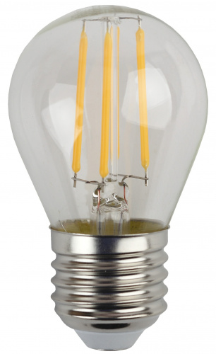 Лампа светодиодная ЭРА F-LED P45-7W-840-E27 E27 / Е27 7Вт филамент шар нейтральный белый свет (1/100) (Б0027949) фото 5
