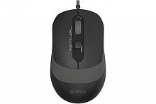 Мышь проводная A4TECH Fstyler FM10S (1600dpi) silent USB (4but) черный/серый (1/60) (FM10S USB GREY)