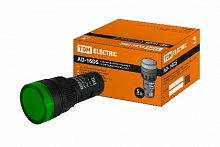 Лампа AD-16DS(LED)матрица d16мм зеленый 230В АС TDM (20/1000) (SQ0702-0073)