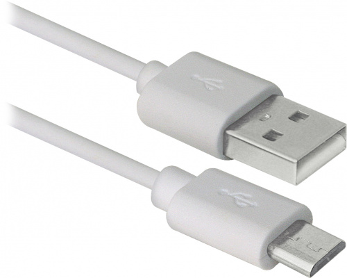 Кабель DEFENDER USB08-10BH USB2.0, белый, AM-MicroBM, 3м (1/60/240) (87468) фото 3